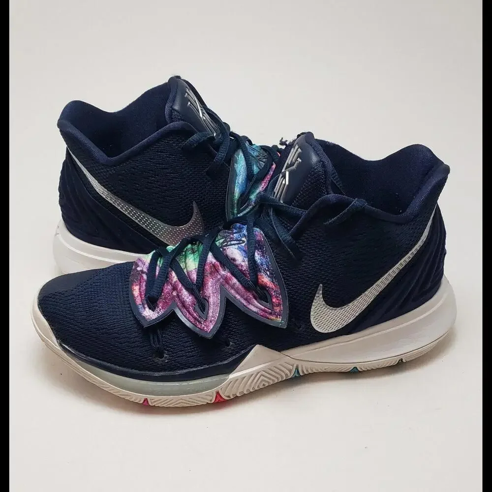 Mens Nike Kyrie 5 'Galaxy' 2018 Basketball Sneakers Shoes AO2918-900 Size 8.5‎